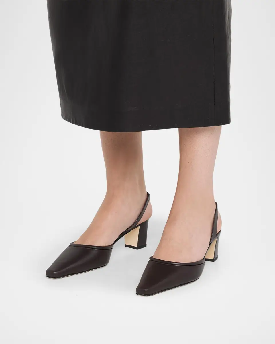 Manolo Blahnik 50mm Vendona Leather Slingback Pumps | Thumbnail 2