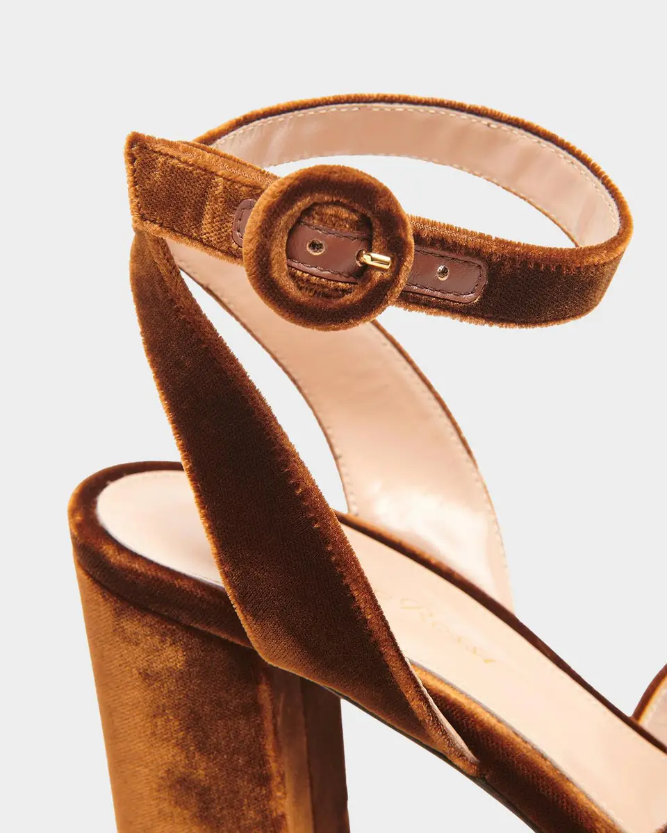 Gianvito Rossi Sabrina 70MM Platform Velvet Sandals | Thumbnail 5