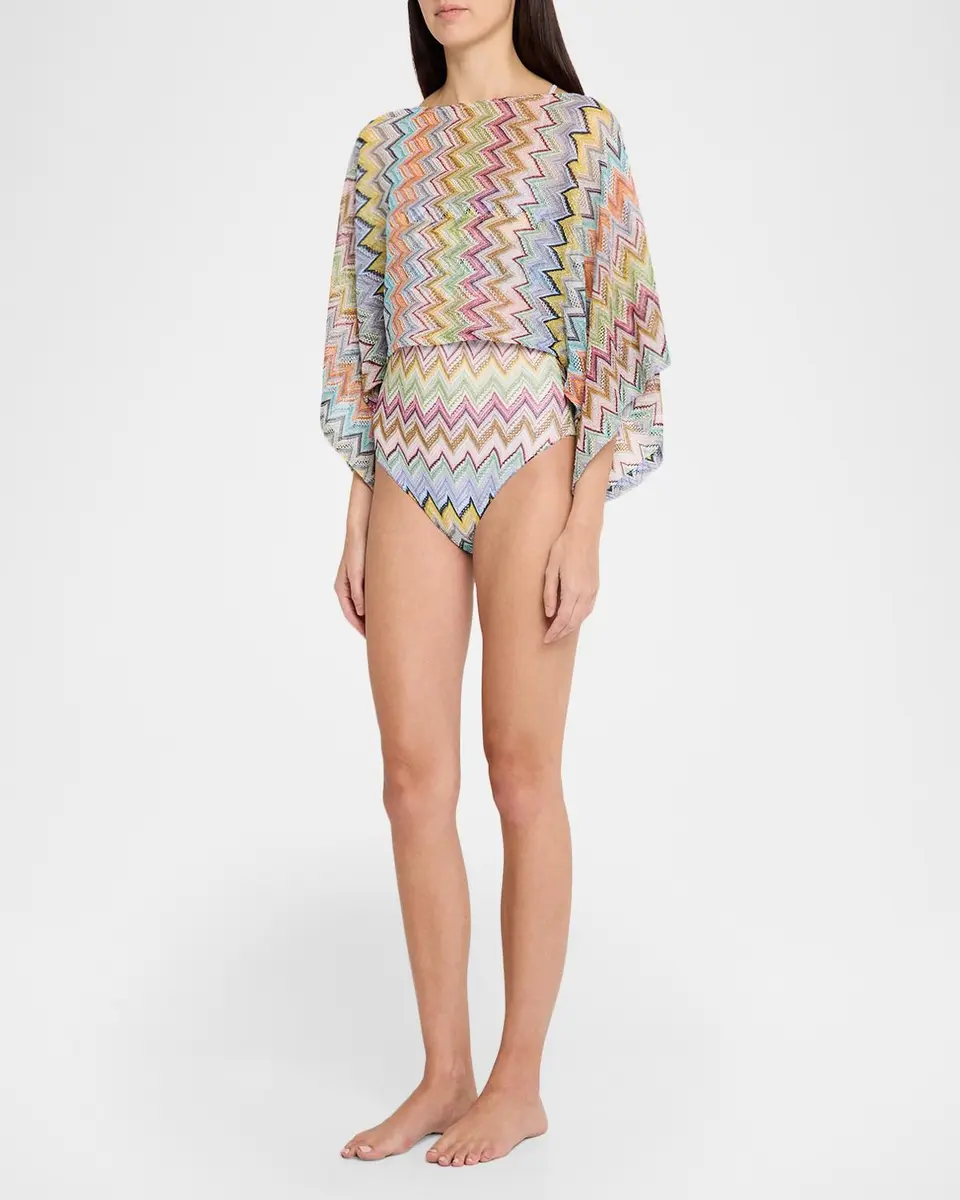 Missoni Zig Zag Knit Coverup Top | Thumbnail 2