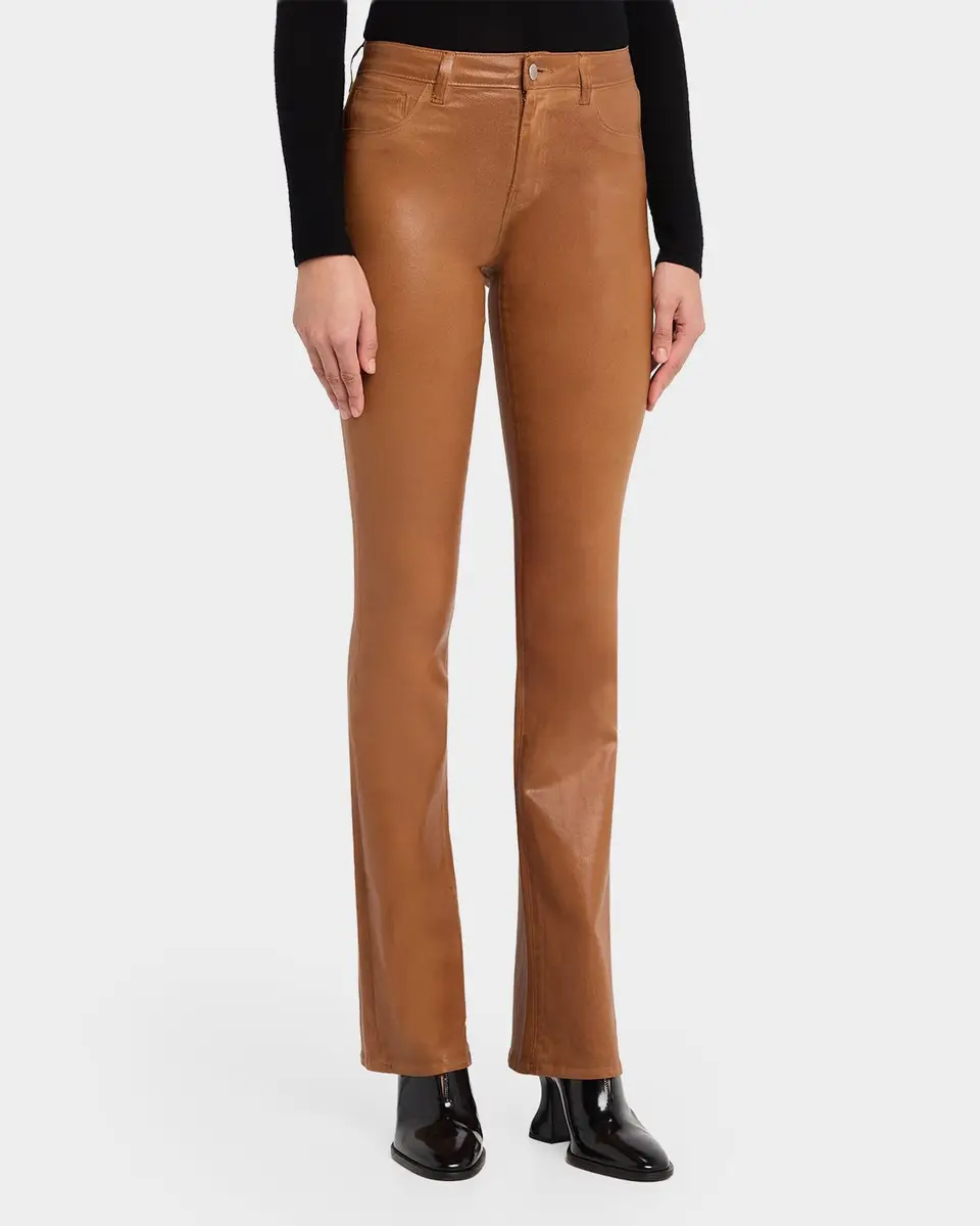 L'Agence Selma High-Rise Coated Sleek Baby Boot Jeans | Thumbnail 4 L'Agence Selma High-Rise Coated Sleek Baby Boot Jeans | Thumbnail 4