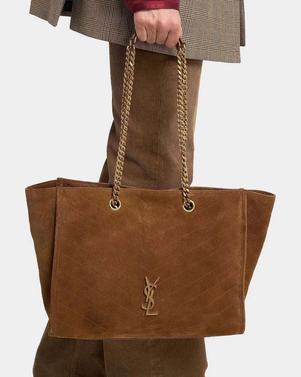 Saint Laurent Niki Suede Shopper Tote | Thumbnail 2 Saint Laurent Niki Suede Shopper Tote | Thumbnail 2