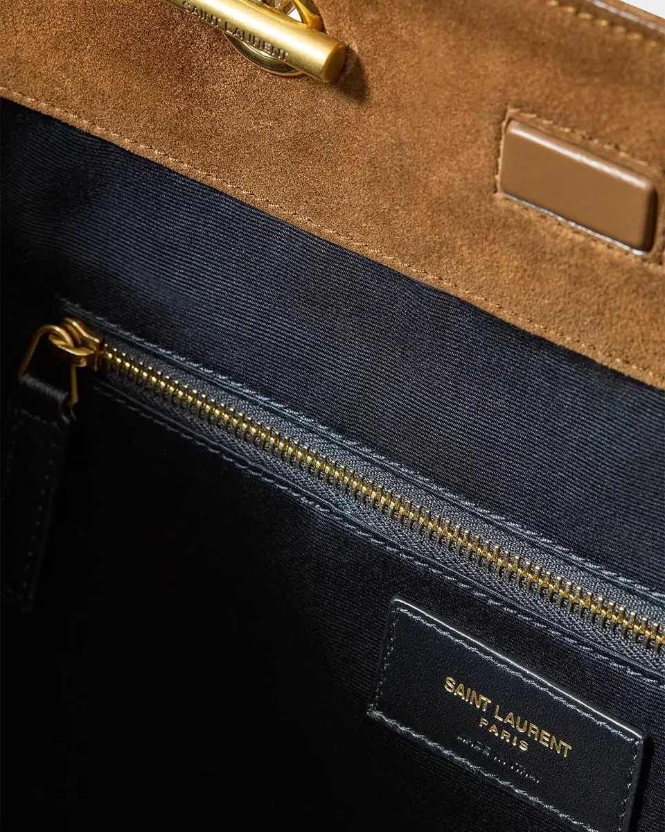 Saint Laurent Niki Suede Shopper Tote | Thumbnail 4 Saint Laurent Niki Suede Shopper Tote | Thumbnail 4