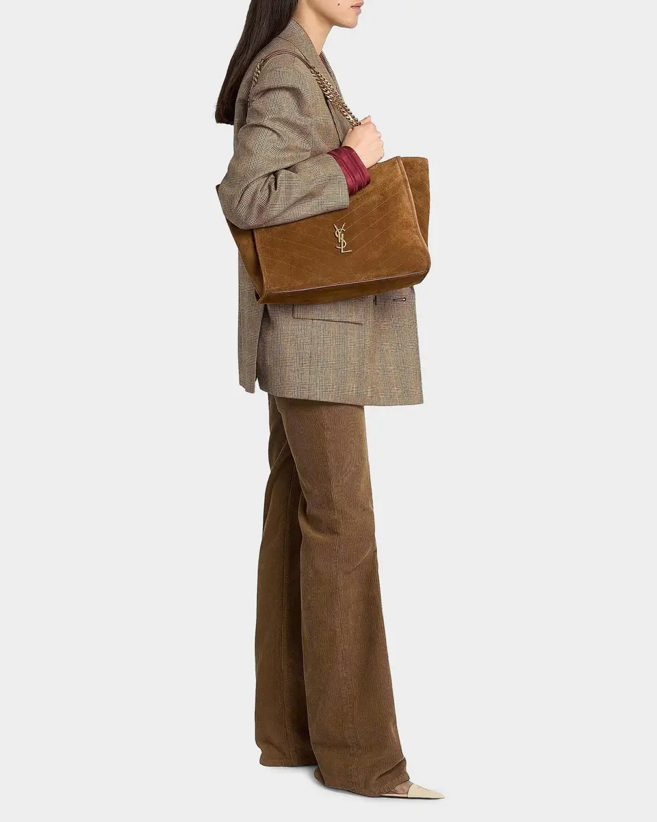 Saint Laurent Niki Suede Shopper Tote | Thumbnail 5 Saint Laurent Niki Suede Shopper Tote | Thumbnail 5