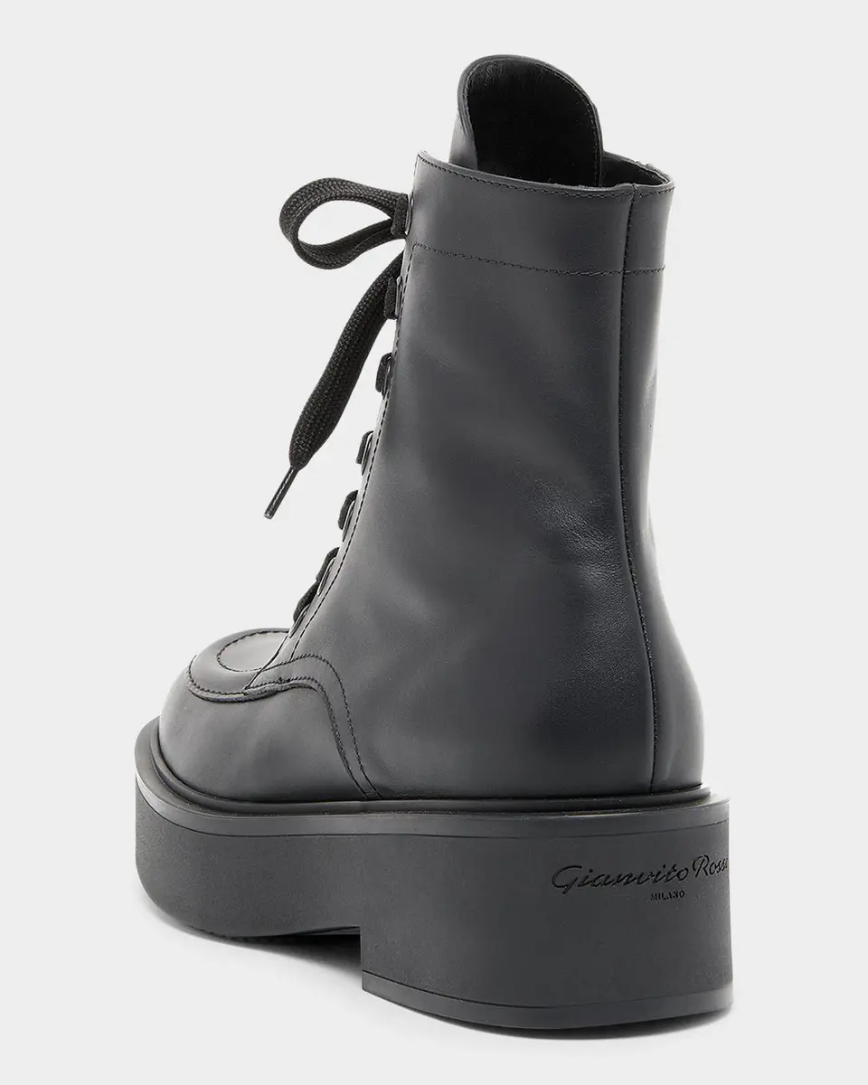 Gianvito Rossi Leather Lace-Up Boots | Thumbnail 2 Gianvito Rossi Leather Lace-Up Boots | Thumbnail 2