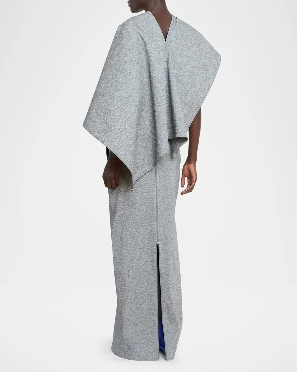 Issey Miyake Allow Sculptural Cape Maxi Dress | Thumbnail 3 Issey Miyake Allow Sculptural Cape Maxi Dress | Thumbnail 3