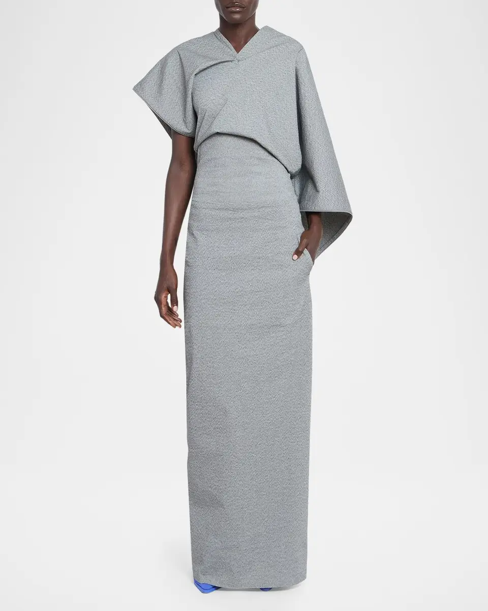 Issey Miyake Allow Sculptural Cape Maxi Dress | Thumbnail 4 Issey Miyake Allow Sculptural Cape Maxi Dress | Thumbnail 4