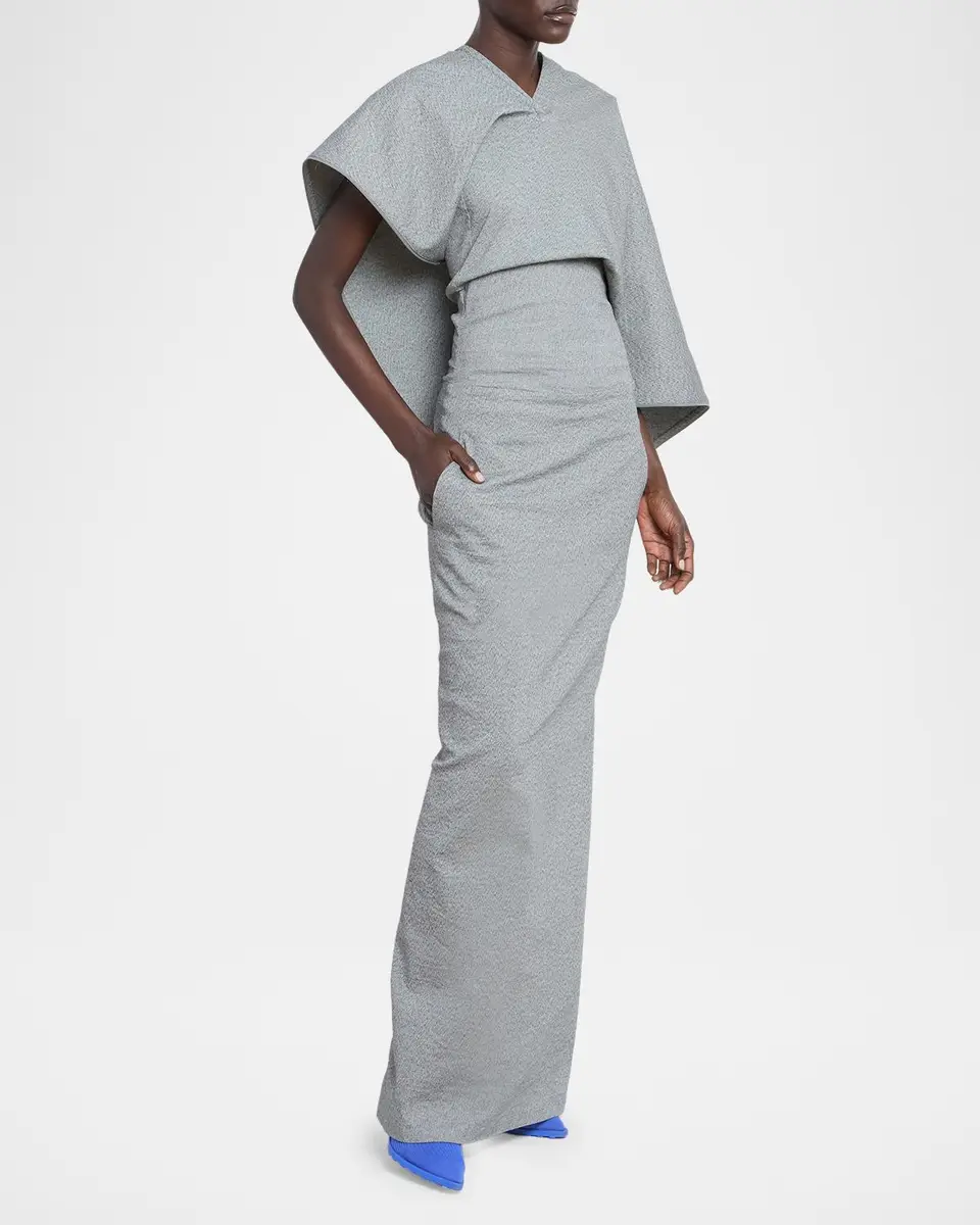 Issey Miyake Allow Sculptural Cape Maxi Dress | Thumbnail 6 Issey Miyake Allow Sculptural Cape Maxi Dress | Thumbnail 6