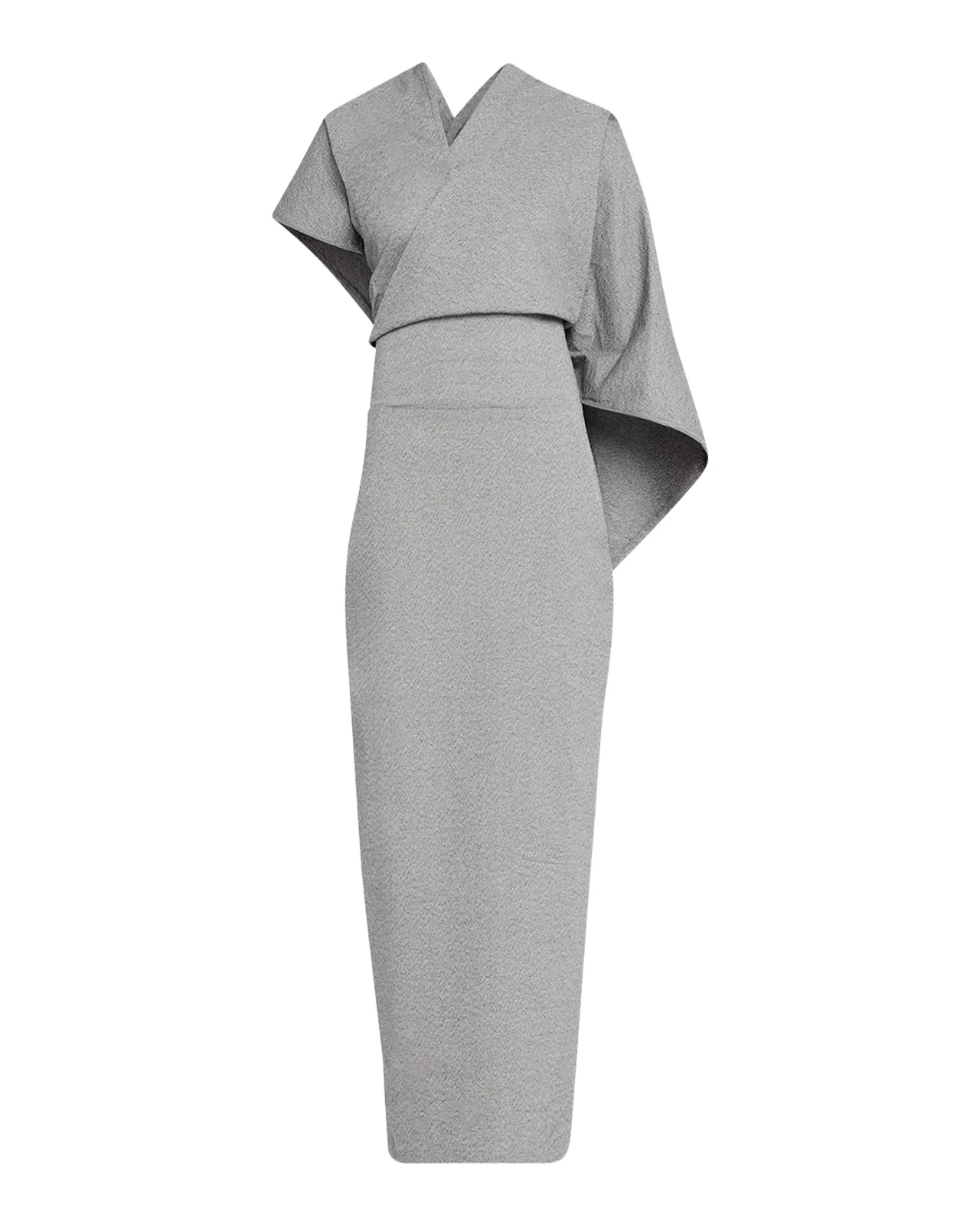 Issey Miyake Allow Sculptural Cape Maxi Dress