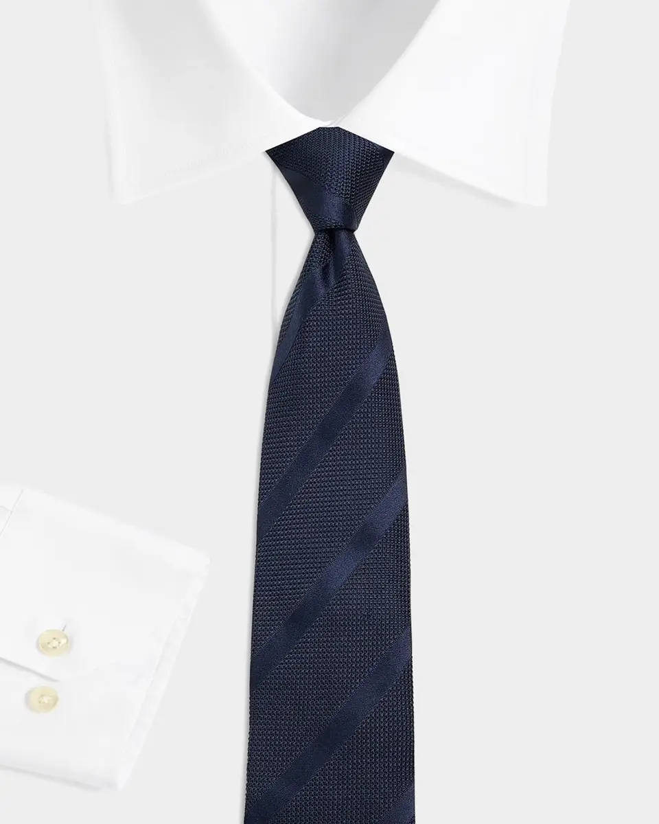 Canali Men's Striped Silk Tie | Thumbnail 2