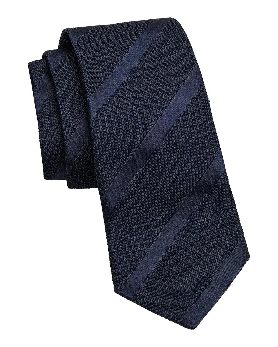 Canali Men's Striped Silk Tie | Thumbnail 3