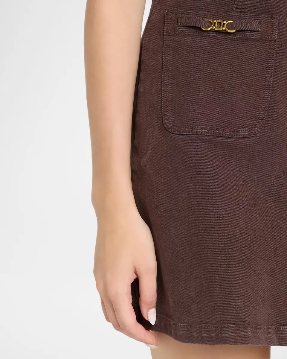 PAIGE Clementine Stretch Cotton Mini Dress | Thumbnail 5 PAIGE Clementine Stretch Cotton Mini Dress | Thumbnail 5