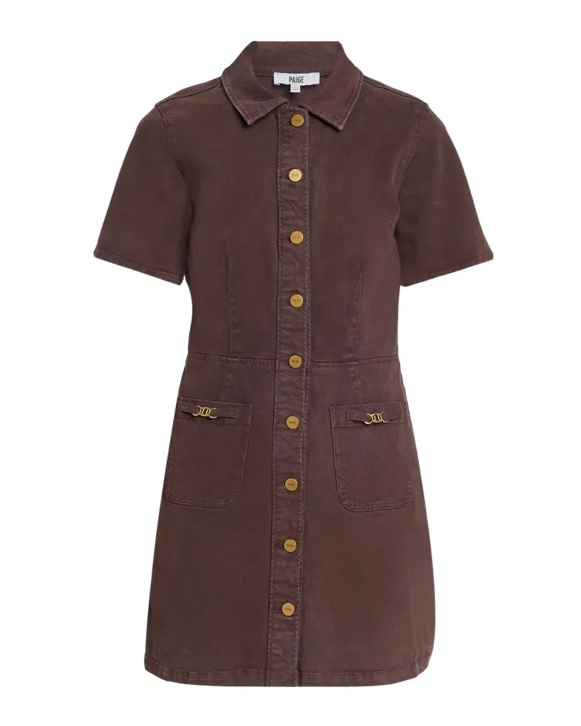 PAIGE Clementine Stretch Cotton Mini Dress | Image 1 PAIGE Clementine Stretch Cotton Mini Dress | Image 1