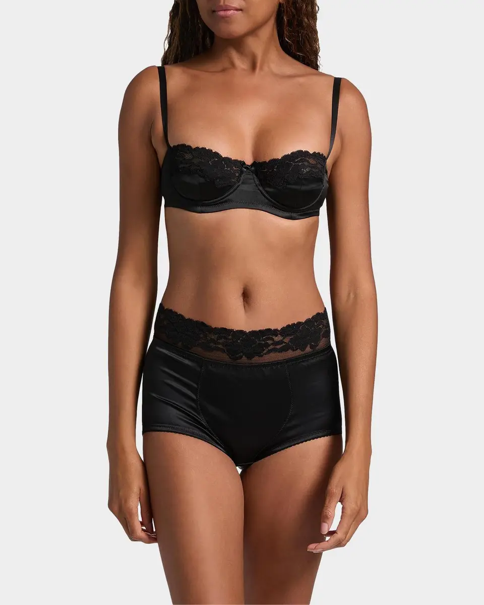 Dolce & Gabbana Lace Semi-Padded Balconette Bra | Thumbnail 4 Dolce & Gabbana Lace Semi-Padded Balconette Bra | Thumbnail 4
