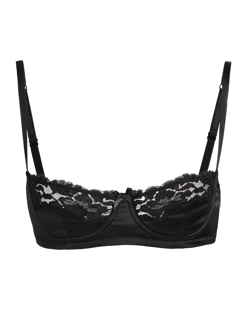 Dolce & Gabbana Lace Semi-Padded Balconette Bra | Image 1 Dolce & Gabbana Lace Semi-Padded Balconette Bra | Image 1