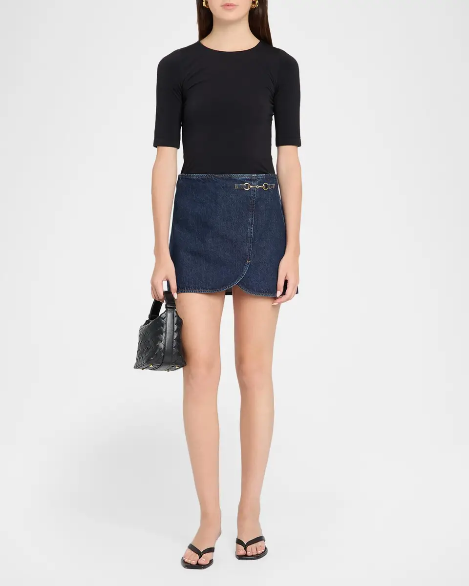PAIGE Montanna Denim Mini Skirt | Thumbnail 2 PAIGE Montanna Denim Mini Skirt | Thumbnail 2
