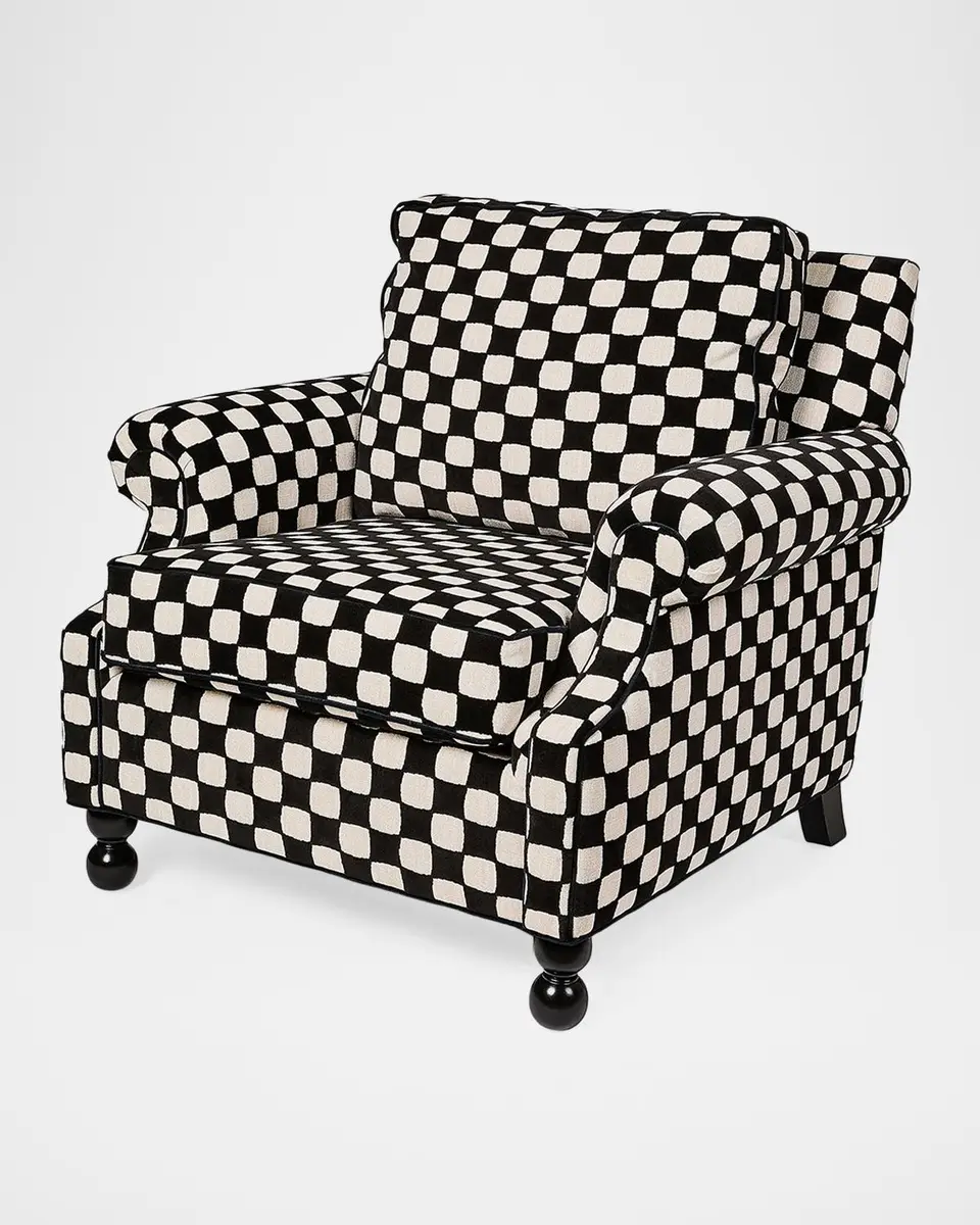 MacKenzie-Childs Gambit Accent Chair | Thumbnail 2 MacKenzie-Childs Gambit Accent Chair | Thumbnail 2