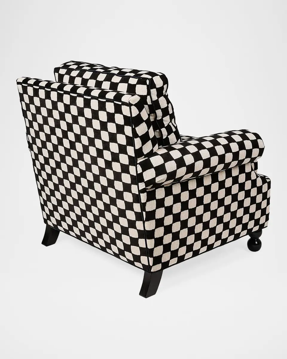 MacKenzie-Childs Gambit Accent Chair | Thumbnail 3 MacKenzie-Childs Gambit Accent Chair | Thumbnail 3