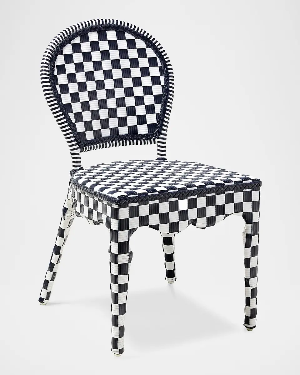 MacKenzie-Childs Gambit Check Outdoor Cafe Chair | Thumbnail 2 MacKenzie-Childs Gambit Check Outdoor Cafe Chair | Thumbnail 2