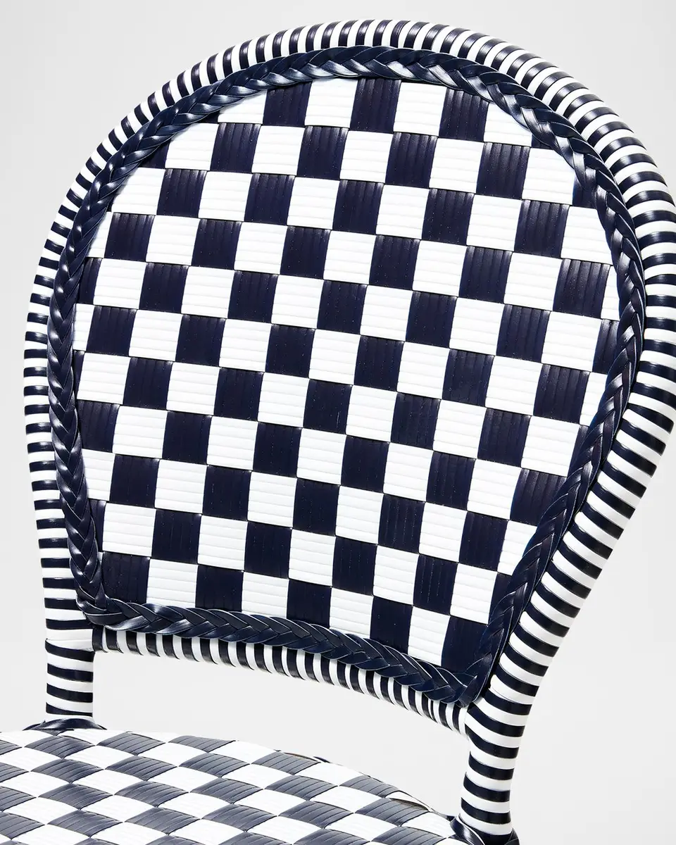 MacKenzie-Childs Gambit Check Outdoor Cafe Chair | Thumbnail 4 MacKenzie-Childs Gambit Check Outdoor Cafe Chair | Thumbnail 4