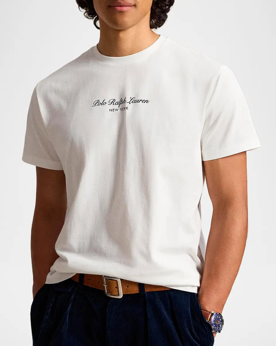 Polo Ralph Lauren Men's Jersey Knit Logo T-Shirt | Thumbnail 4 Polo Ralph Lauren Men's Jersey Knit Logo T-Shirt | Thumbnail 4