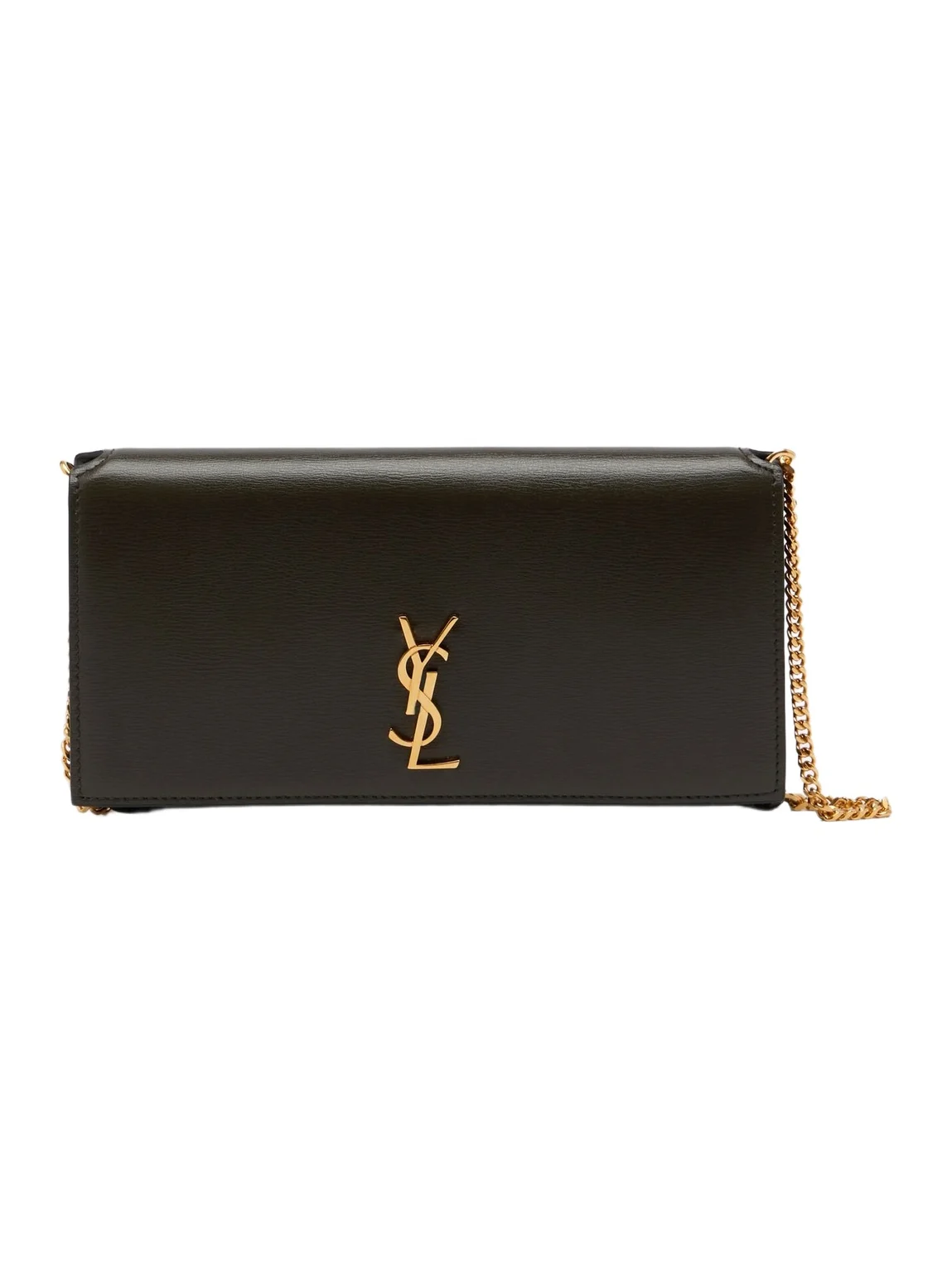Saint Laurent Cassandre leather phone pouch