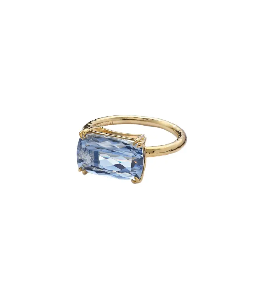 Octavia Elizabeth 18kt gold ring with aquamarine | Image 1 Octavia Elizabeth 18kt gold ring with aquamarine | Image 1