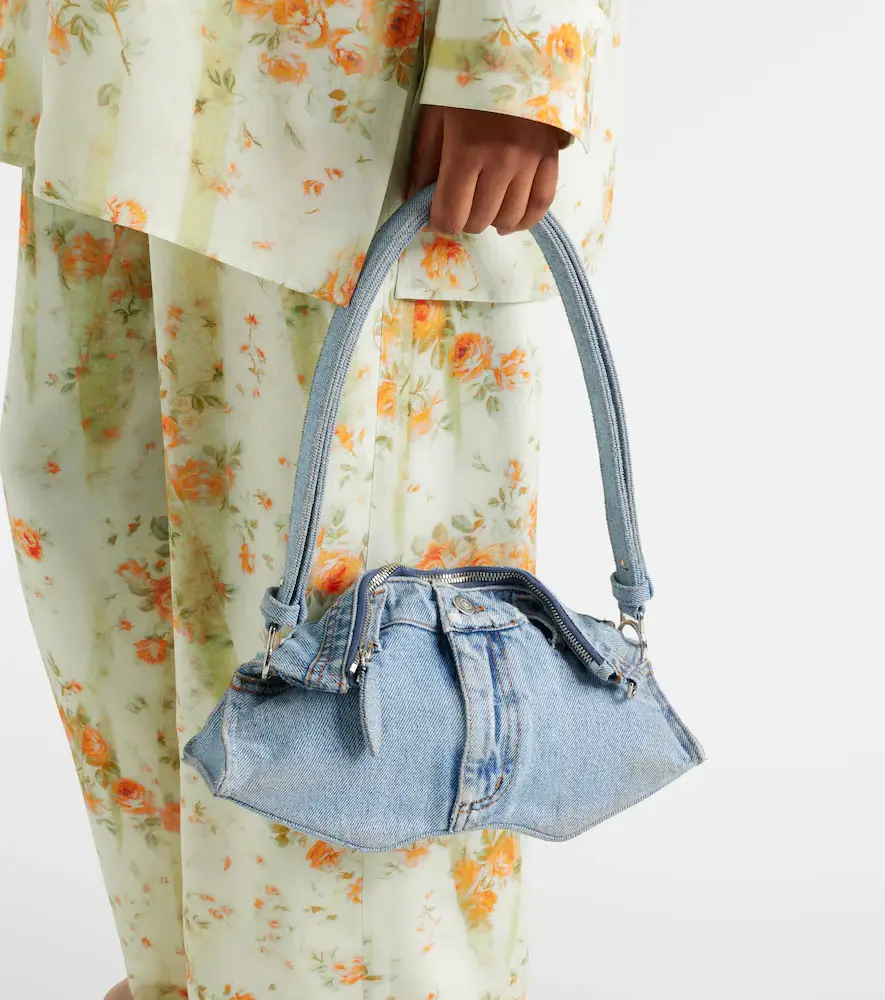 Alexander McQueen Manta Small denim clutch | Thumbnail 2 Alexander McQueen Manta Small denim clutch | Thumbnail 2
