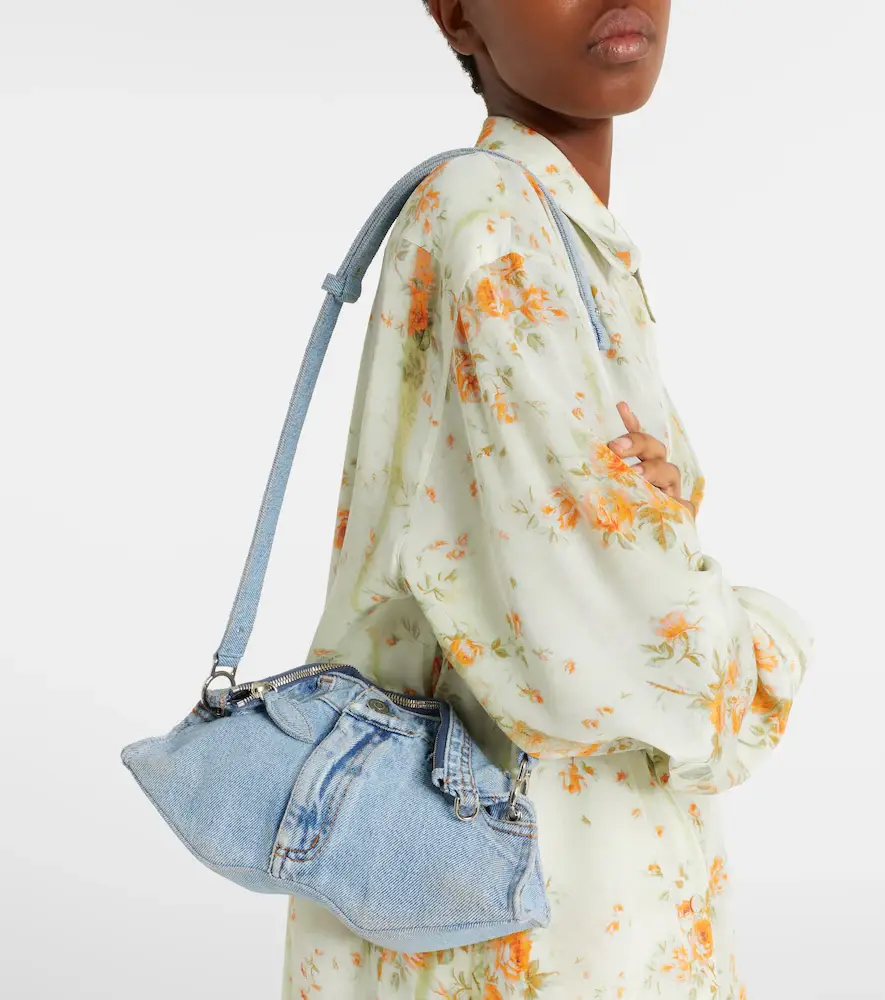 Alexander McQueen Manta Small denim clutch | Thumbnail 3 Alexander McQueen Manta Small denim clutch | Thumbnail 3