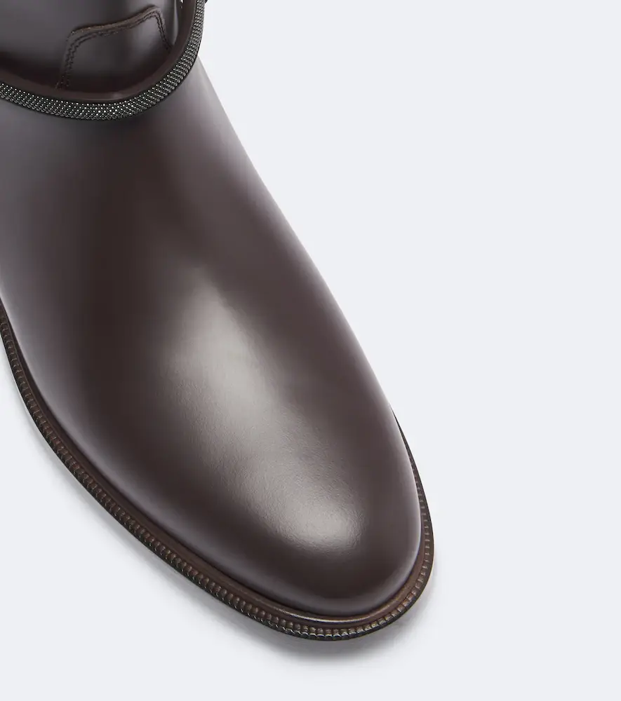 Brunello Cucinelli Monili leather knee-high boots | Thumbnail 4 Brunello Cucinelli Monili leather knee-high boots | Thumbnail 4