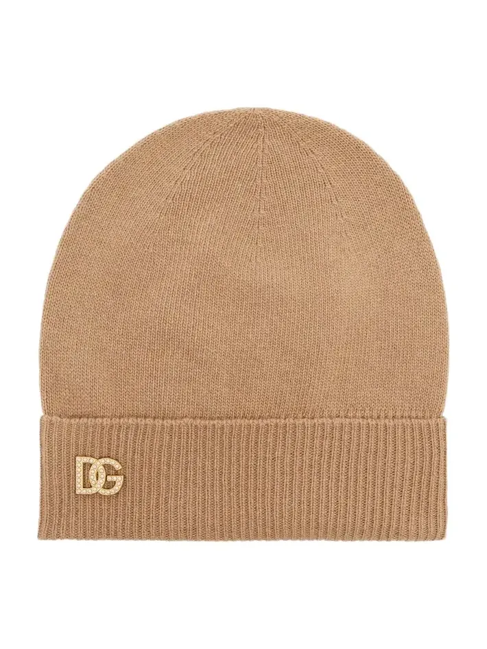 DG embellished virgin wool beanie