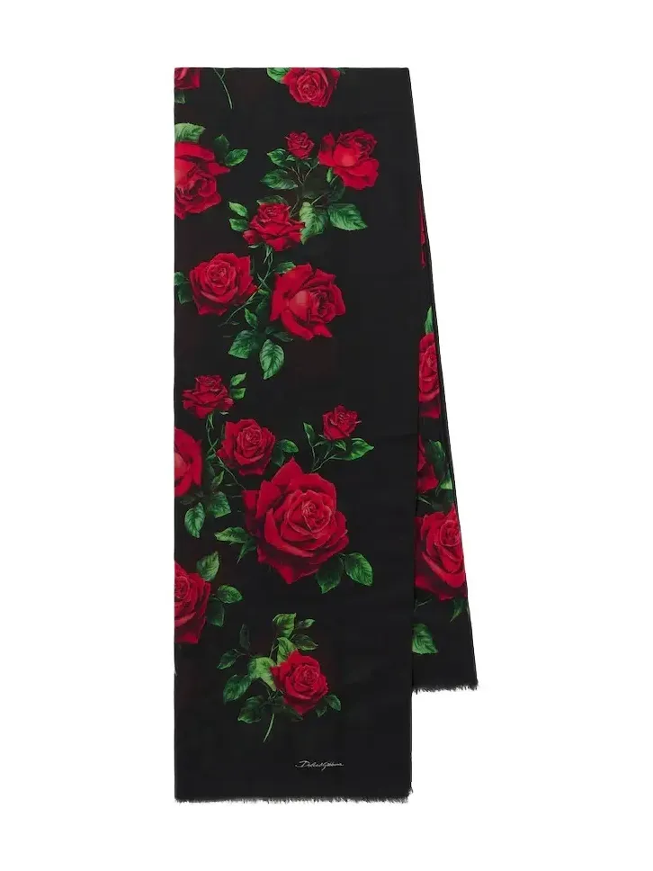 Floral silk scarf Floral silk scarf