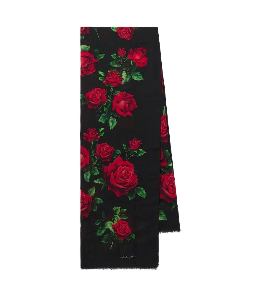 Dolce & Gabbana Floral silk scarf | Image 1 Dolce & Gabbana Floral silk scarf | Image 1