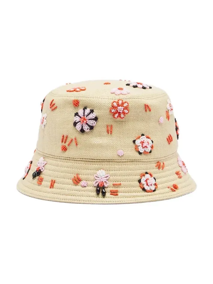 Embroidered canvas bucket hat Embroidered canvas bucket hat