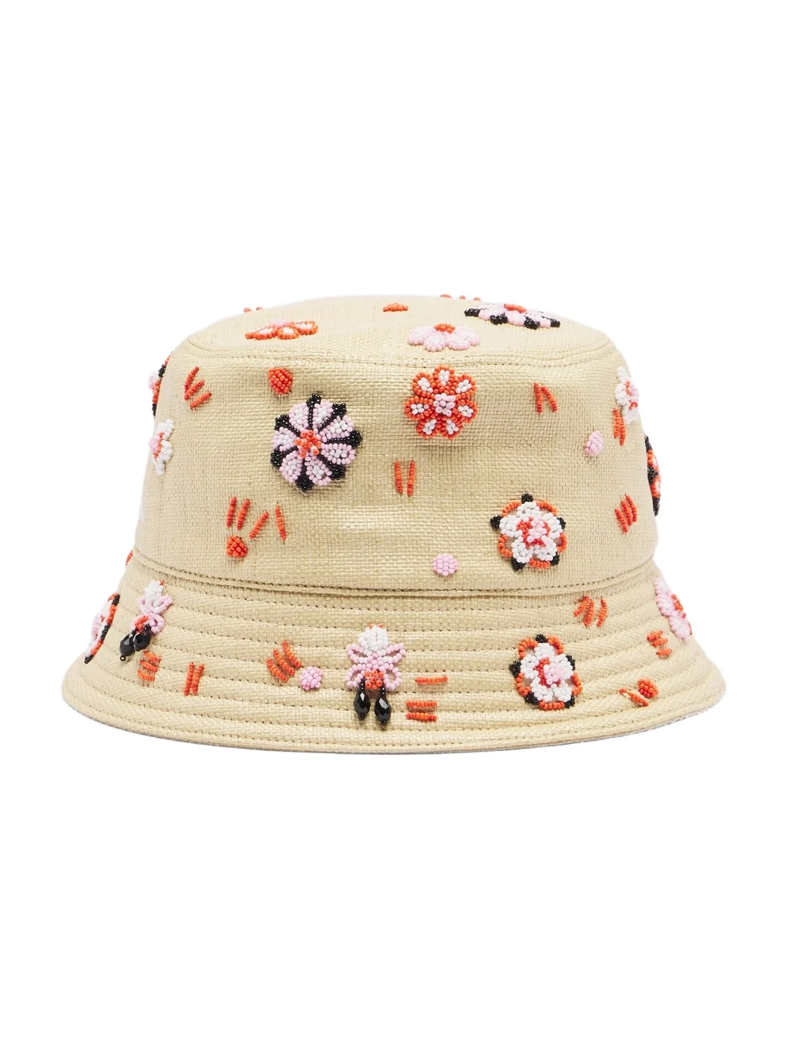 Embroidered canvas bucket hat