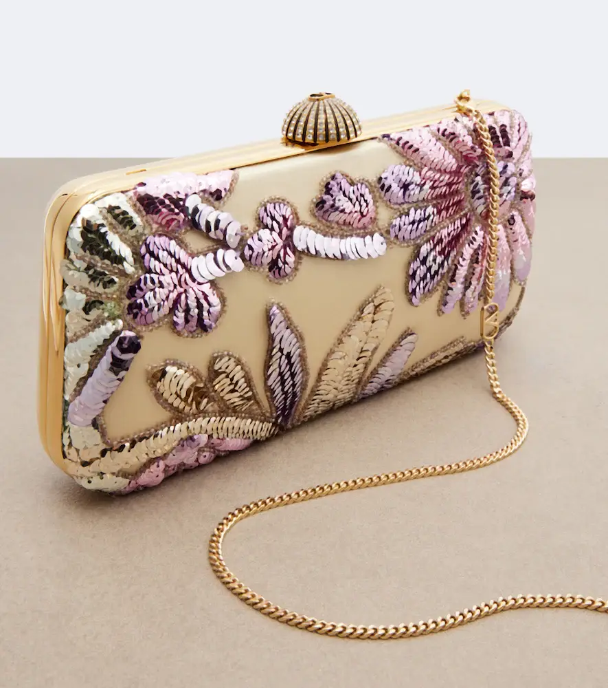 Valentino Garavani Carry Secrets sequined satin clutch | Thumbnail 2 Valentino Garavani Carry Secrets sequined satin clutch | Thumbnail 2