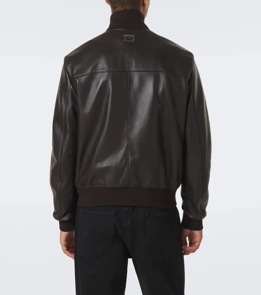Dolce & Gabbana Leather blouson jacket | Thumbnail 5 Dolce & Gabbana Leather blouson jacket | Thumbnail 5
