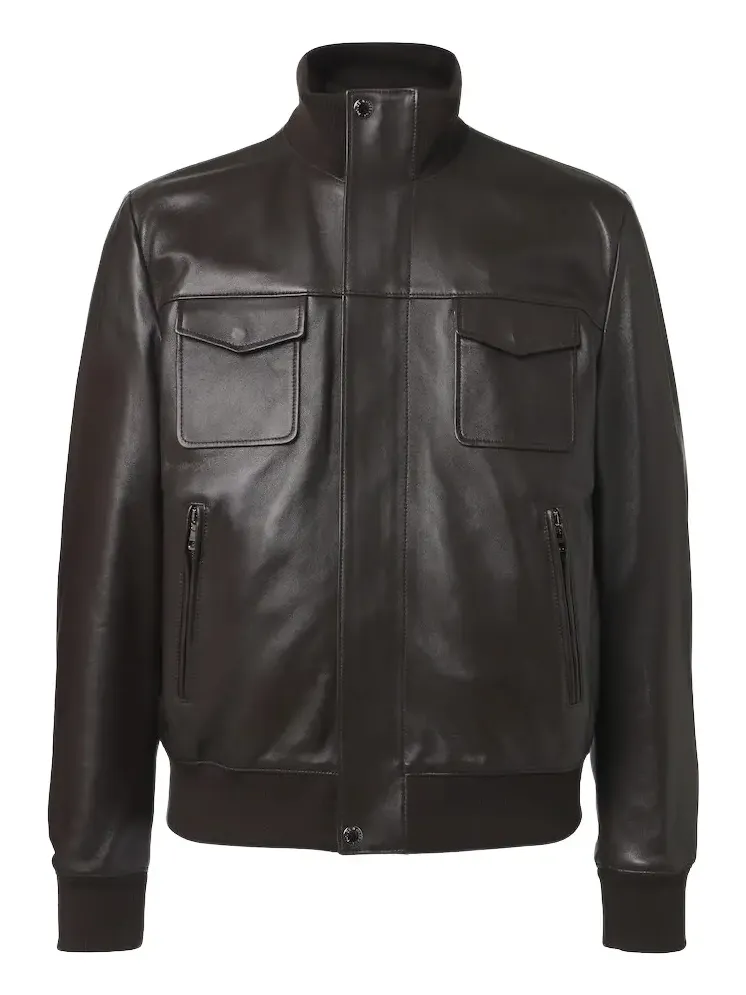 Leather blouson jacket Leather blouson jacket