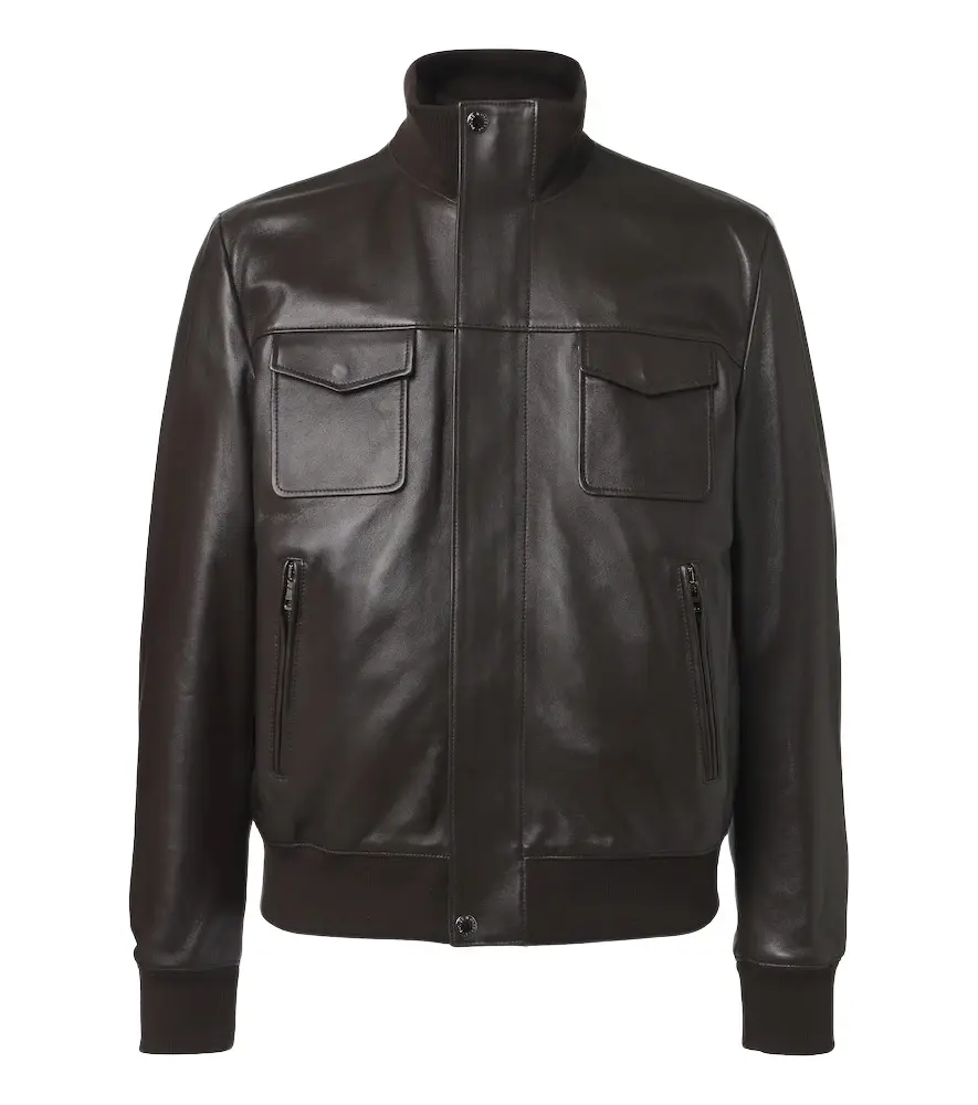 Leather blouson jacket Leather blouson jacket