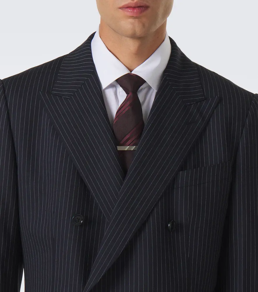 Dolce & Gabbana Pinstripe double-breasted wool-blend blazer | Thumbnail 5 Dolce & Gabbana Pinstripe double-breasted wool-blend blazer | Thumbnail 5