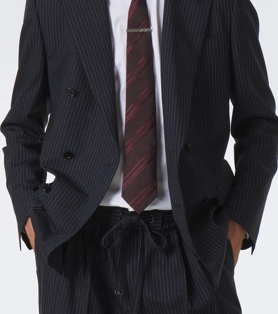 Dolce & Gabbana Pinstripe double-breasted wool-blend blazer | Thumbnail 7 Dolce & Gabbana Pinstripe double-breasted wool-blend blazer | Thumbnail 7