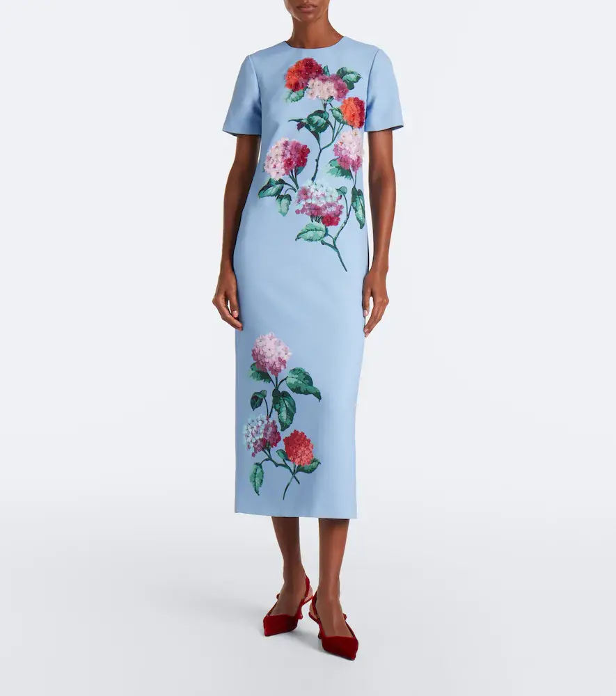 Carolina Herrera Embellished floral-appliqué midi dress | Thumbnail 3 Carolina Herrera Embellished floral-appliqué midi dress | Thumbnail 3