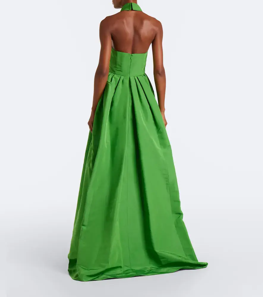 Carolina Herrera Embellished pleated silk gown | Thumbnail 4
