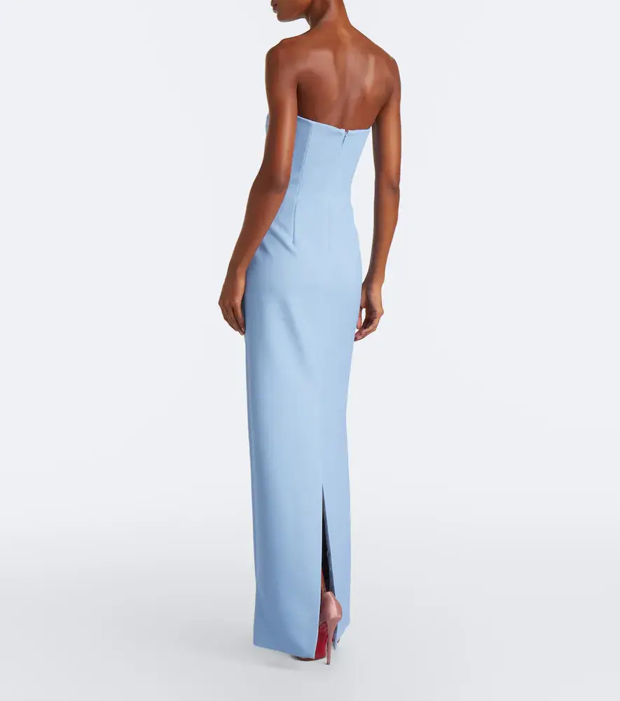 Carolina Herrera Embellished floral-appliqué bustier gown | Thumbnail 4