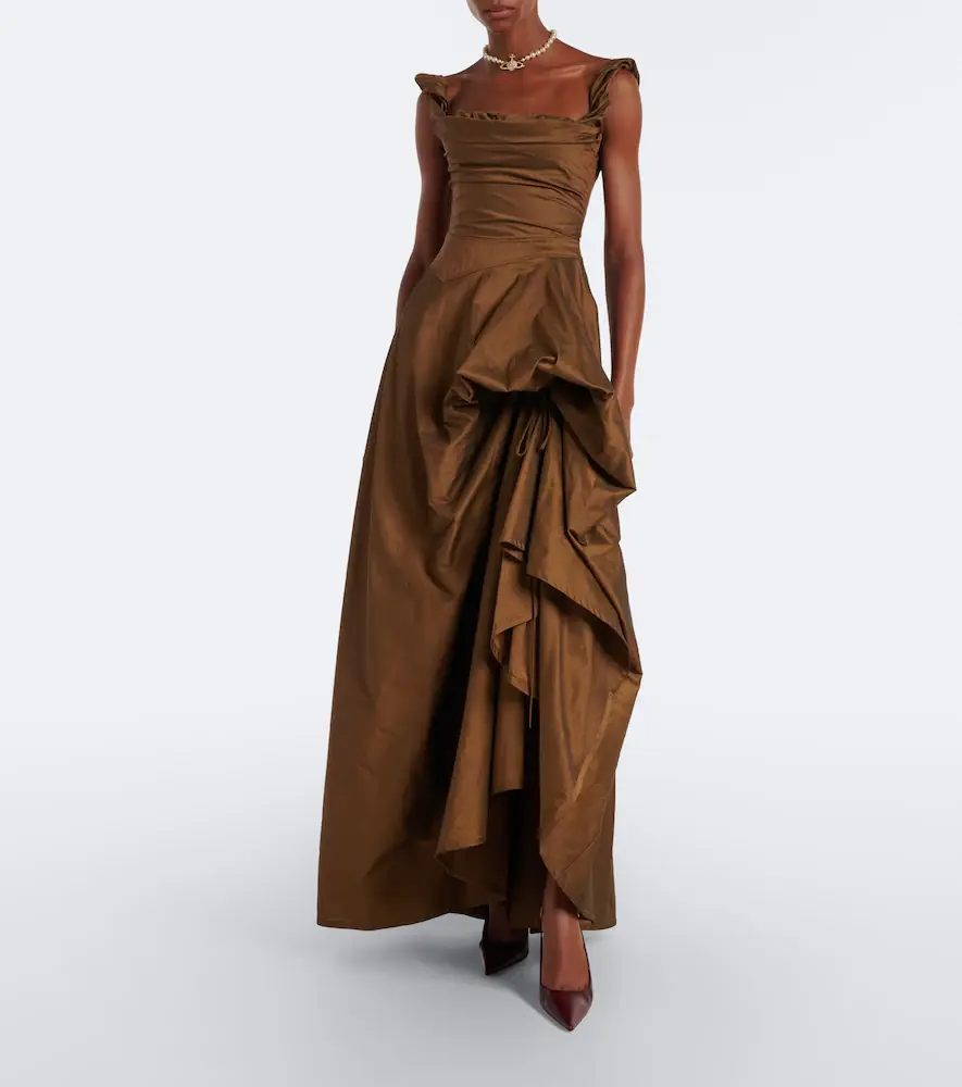 Vivienne Westwood Chichi draped cotton-blend bustier dress | Thumbnail 4 Vivienne Westwood Chichi draped cotton-blend bustier dress | Thumbnail 4