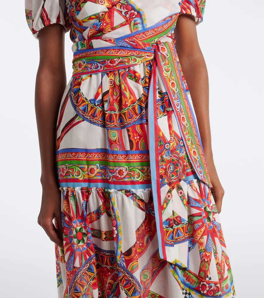 Dolce & Gabbana Carretto cotton maxi dress | Thumbnail 2 Dolce & Gabbana Carretto cotton maxi dress | Thumbnail 2