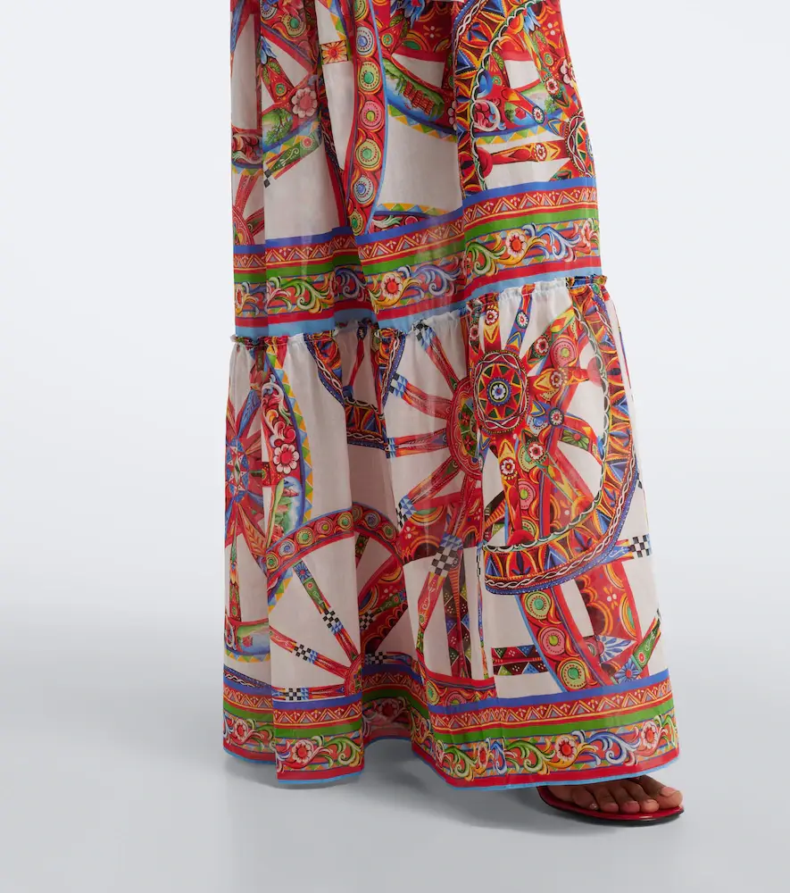 Dolce & Gabbana Carretto cotton maxi dress | Thumbnail 4 Dolce & Gabbana Carretto cotton maxi dress | Thumbnail 4