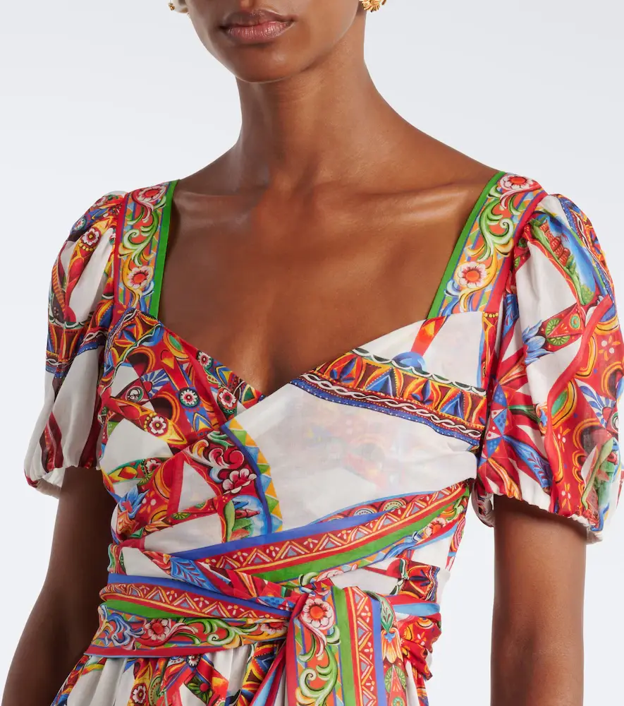 Dolce & Gabbana Carretto cotton maxi dress | Thumbnail 5 Dolce & Gabbana Carretto cotton maxi dress | Thumbnail 5