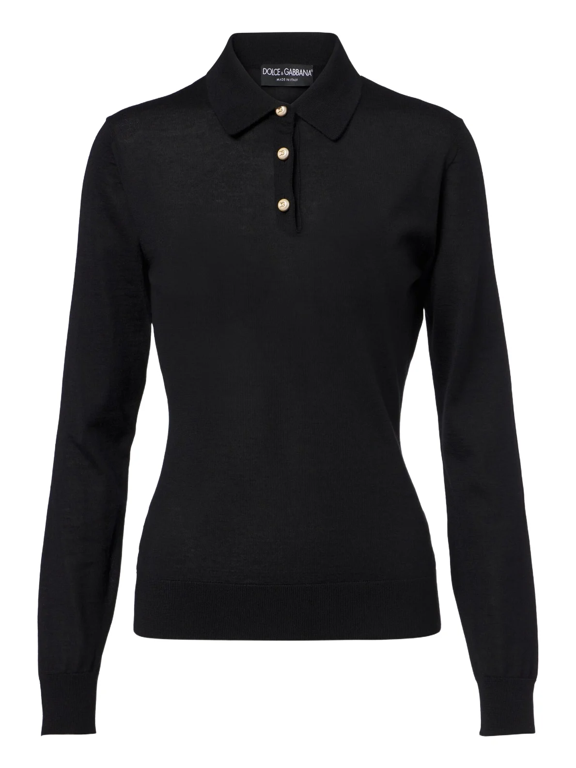 Dolce & Gabbana Embellished cashmere polo sweater