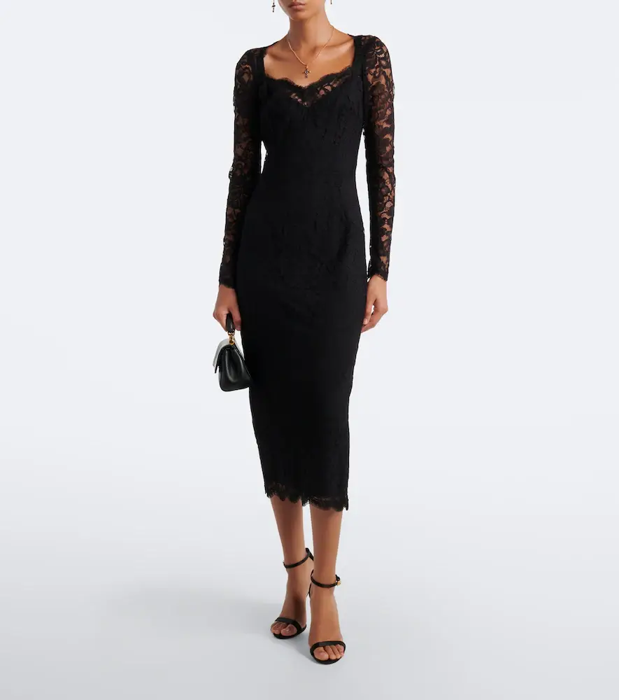 Dolce & Gabbana Lace midi dress | Thumbnail 2 Dolce & Gabbana Lace midi dress | Thumbnail 2