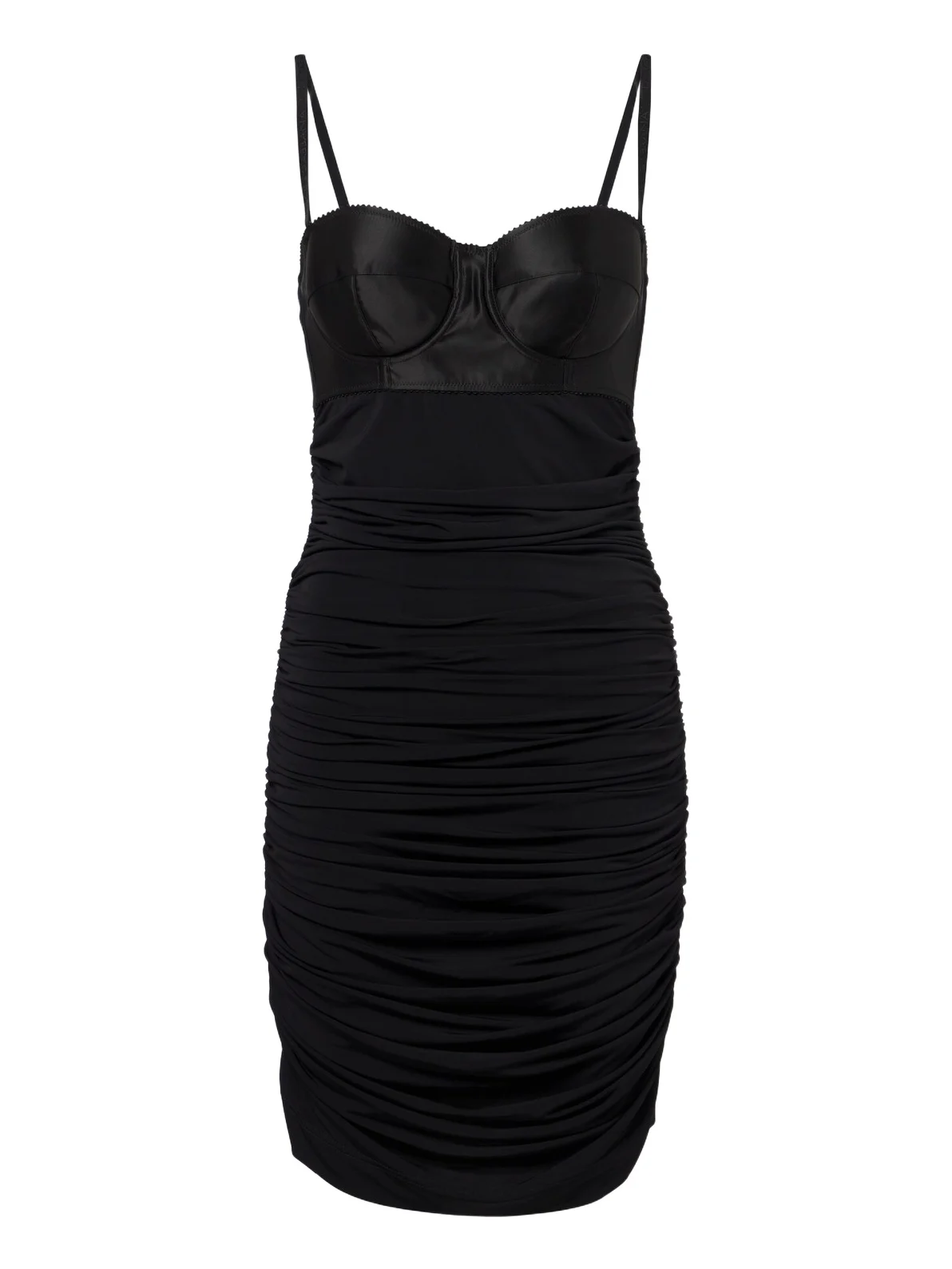 Dolce & Gabbana Ruched satin minidress
